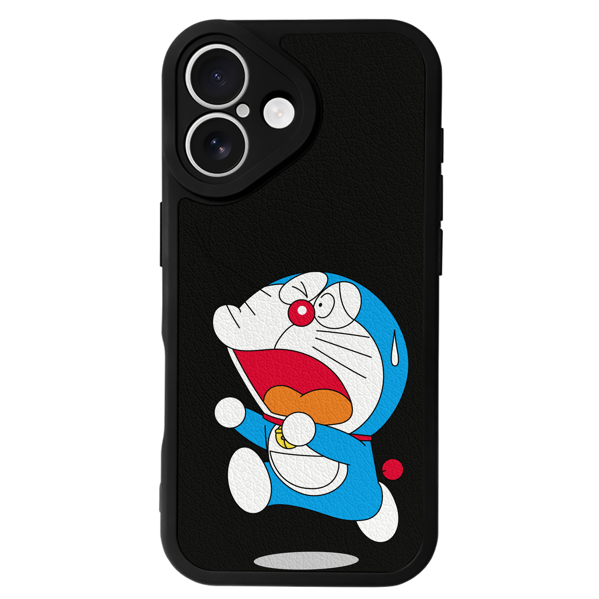 （画像用） ドラえもん Doraemon 【iPhone 16シリーズ対応】シリコンスマホケース（レザー調） 材質：シリコン